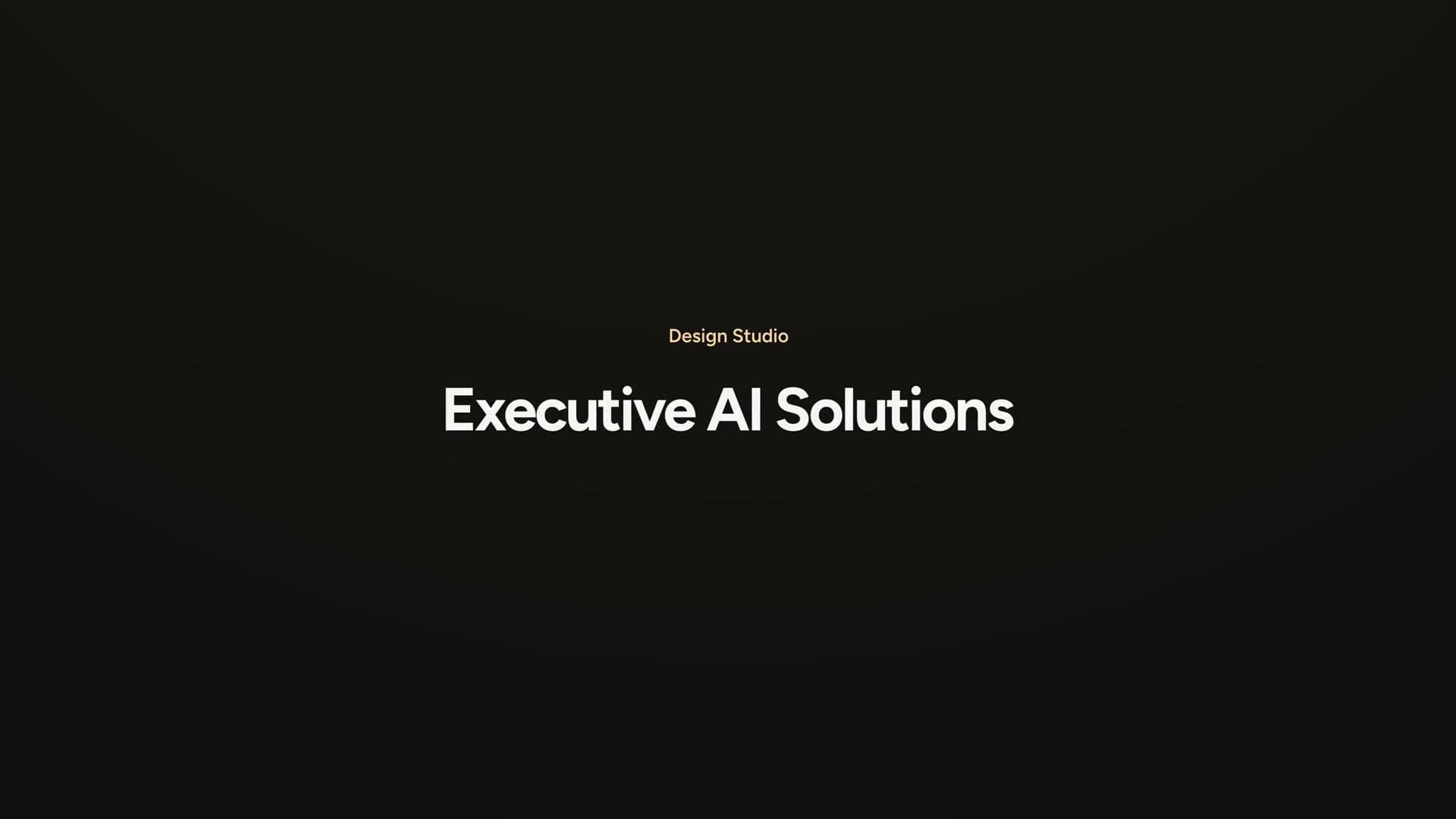A frame from the Executive AI Solutions showreel